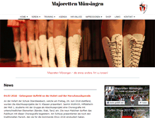 Tablet Screenshot of majoretten-muensingen.ch